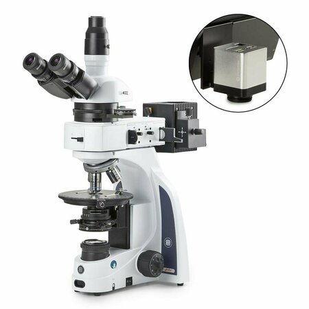 GLOBE SCIENTIFIC iScope tri microscope, EWF 10x/20mm EIS-1053-PLPOLRI-HDS
